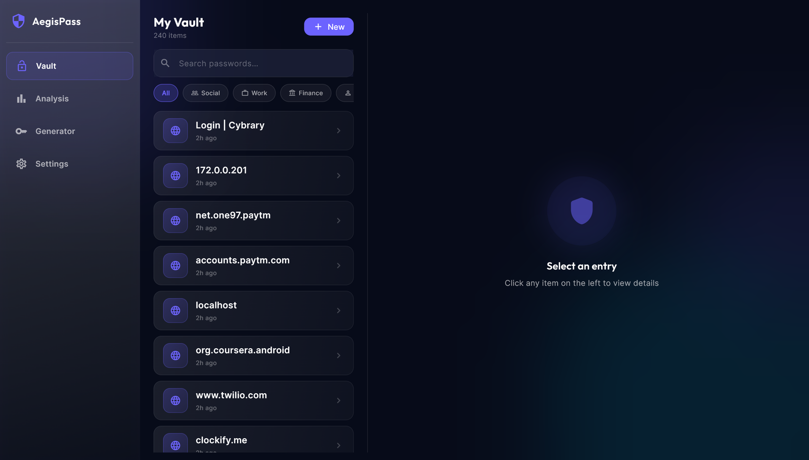 Aegis Pass: Secure Cross-Platform Password Manager
